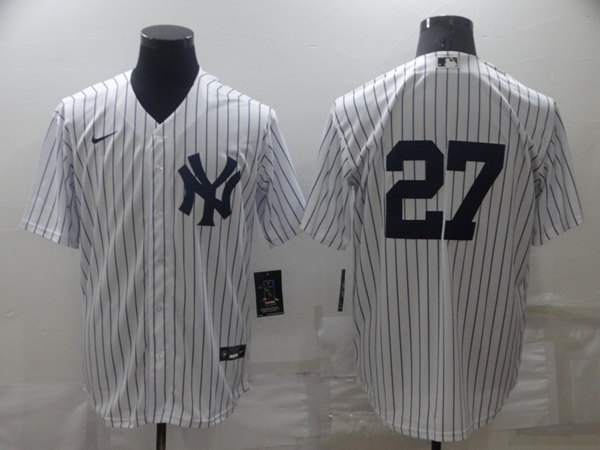 Men's New York Yankees #27 Darrell Rasner White Cool Base Stitched Baseball Jersey